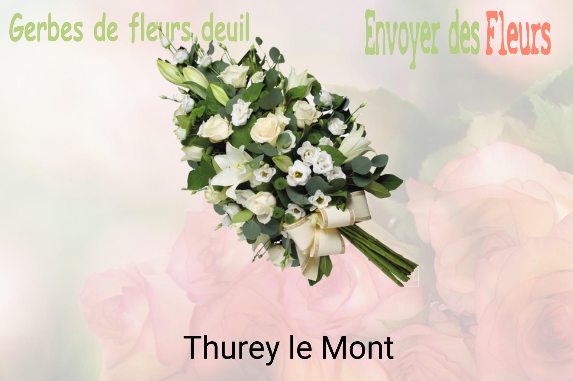 Gerbe de fleurs de deuil livrée à Thurey-le-Mont